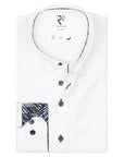 R2 Amsterdam Long Sleeve Shirt | Fine Twill White