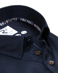 R2 Amsterdam Long Sleeve Shirt | Fine Twill Navy