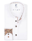 R2 Amsterdam Long Sleeve Shirt | Couch Trim White