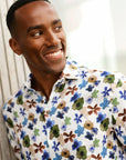 R2 Amsterdam Long Sleeve Shirt | Painted Floral Linen