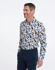 R2 Amsterdam Long Sleeve Shirt | Painted Floral Linen