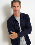 R2 Amsterdam Merino Cardigan | Navy