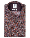 R2 Amsterdam Long Sleeve Shirt | 3D Tri Bordeaux