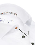R2 Amsterdam Shirt | Contrast Button White