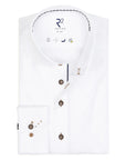 R2 Amsterdam Long Sleeve Shirt | White Cut Away Cuff