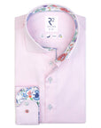 R2 Amsterdam Long Sleeve Shirt | Block Trim-Rose