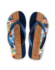 A Fish Named Fred Poster Flip Flops