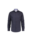 A Fish Named Fred Long Sleeve Shirt | Navy Bubble Structure