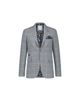 A Fish Named Fred Structured Blazer | Grey Check
