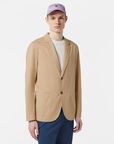 Scotch & Soda Deconstructed Cotton Twill Blazer | Soft Camel