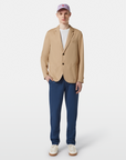 Scotch & Soda Deconstructed Cotton Twill Blazer | Soft Camel