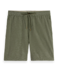 Scotch & Soda Cotton Linen Drawstring Short | Olive