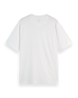 Scotch & Soda 3 Crosses Cotton Linen T-Shirt | White