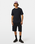 Scotch & Soda 3 Crosses Cotton Linen T-Shirt | Washed Black