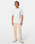 Scotch & Soda 3 Crosses Cotton Linen T-Shirt | White