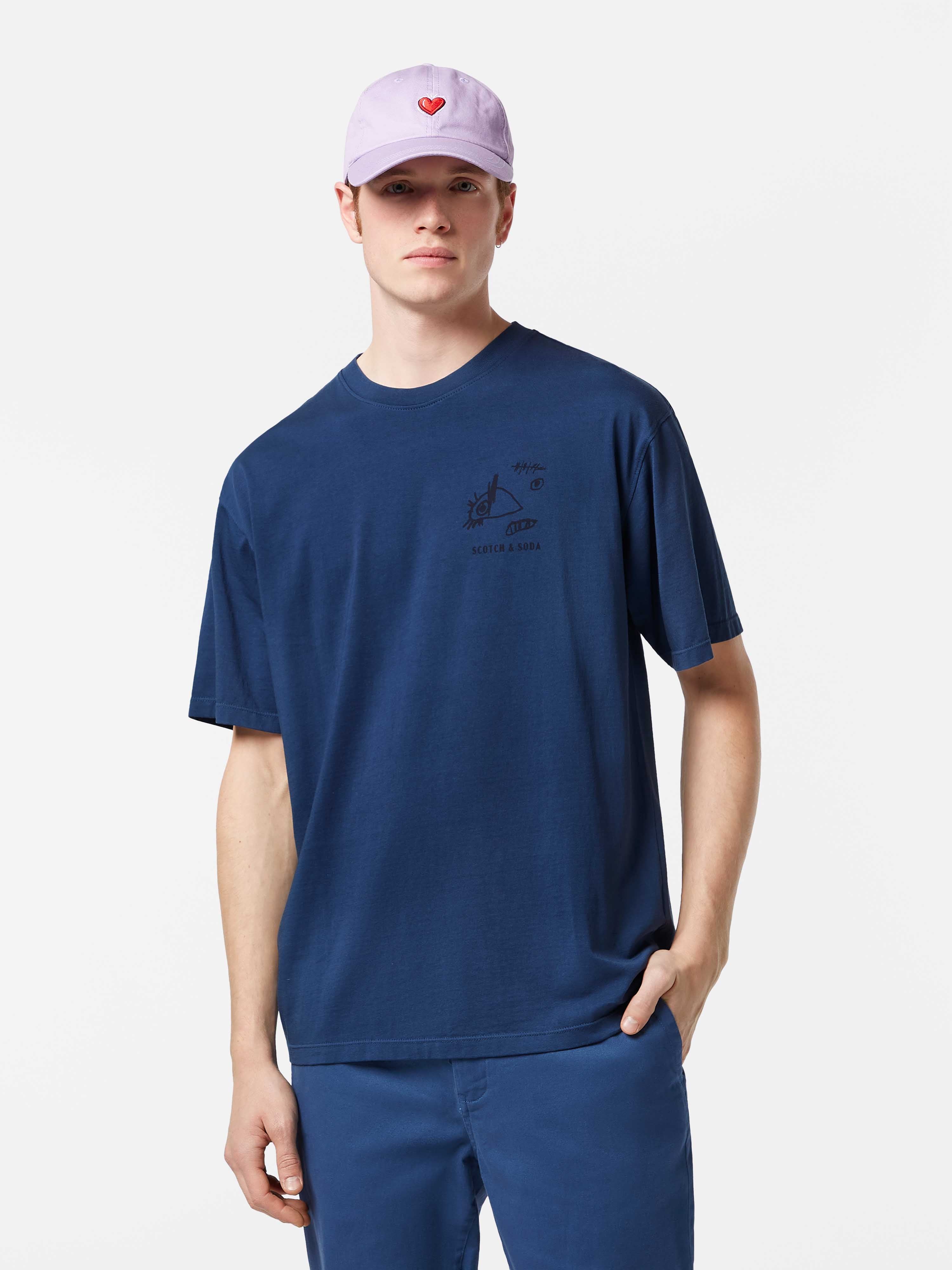 Scotch & Soda Eye Spy T-Shirt | Atlantic Blue – LIFE FOR MEN