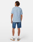 Scotch & Soda Beach Parasols T-Shirt | Sky Blue