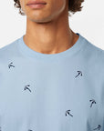 Scotch & Soda Beach Parasols T-Shirt | Sky Blue
