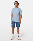 Scotch & Soda Beach Parasols T-Shirt | Sky Blue