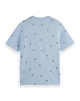 Scotch & Soda Beach Parasols T-Shirt | Sky Blue