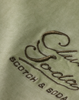 Scotch & Soda Club Soda Garment Dyed T-Shirt | Sage