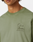Scotch & Soda Club Soda Garment Dyed T-Shirt | Sage