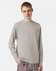 Scotch & Soda 3 Crosses Long Sleeve T-Shirt | Highway Greige