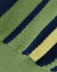Scotch & Soda Retro Stripe Knit Polo | Pistachio/Navy