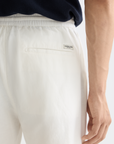 Scotch & Soda Cotton Linen Drawstring Short | Off White