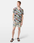 Scotch & Soda Luna Sun Print Short Sleeve Shirt | Multi