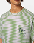 Scotch & Soda Club Soda Stripe Tee | Pistachio Spritz