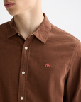 Scotch & Soda Fine Corduroy Shirt | Cinnamon