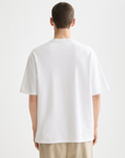 Scotch & Soda Plaid Label T-Shirt | Bright White