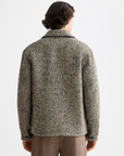 Scotch & Soda Tweed Zip Jacket | Green/Beige