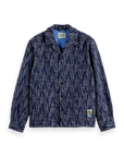 Scotch & Soda Jacquard Overshirt | Sky Captain