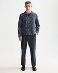 Scotch & Soda Jacquard Overshirt | Sky Captain