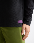 Scotch & Soda Jacquard Knit T-Shirt | Charcoal