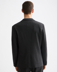 Scotch & Soda Jersey Herringbone Blazer | Chocolate