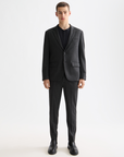 Scotch & Soda Jersey Herringbone Blazer | Chocolate