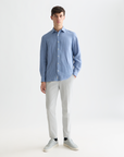 Scotch & Soda Mott Weave Chino | Grey Melange
