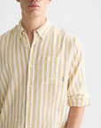 Scotch & Soda Crinkle Stripe Shirt | Raffia