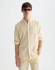 Scotch & Soda Crinkle Stripe Shirt | Raffia