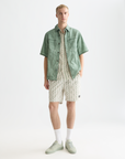 Scotch & Soda Linen Short Sleeve Shirt | Horseshoe Stripe