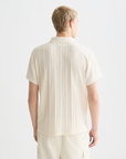 Scotch & Soda Knit Ribbed Polo Shirt | Eggnog
