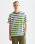 Scotch & Soda Yarn Dye Stripe T-Shirt | Garden Green