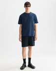 Scotch & Soda Jacquard Relaxed T-Shirt | Pageant Blue