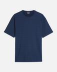 Scotch & Soda Jacquard Relaxed T-Shirt | Pageant Blue