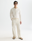 Scotch & Soda Slub Yarn Henley | Eggnog