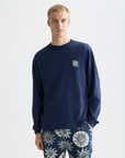Scotch & Soda Cosmic Sun Long Sleeve T-Shirt | Pageant Blue