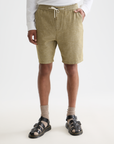 Scotch & Soda Fave Cotton Linen Short | Moss